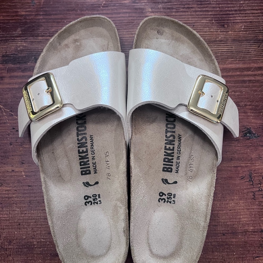Birkenstock Madrid Big Buckle High Shine Size 39